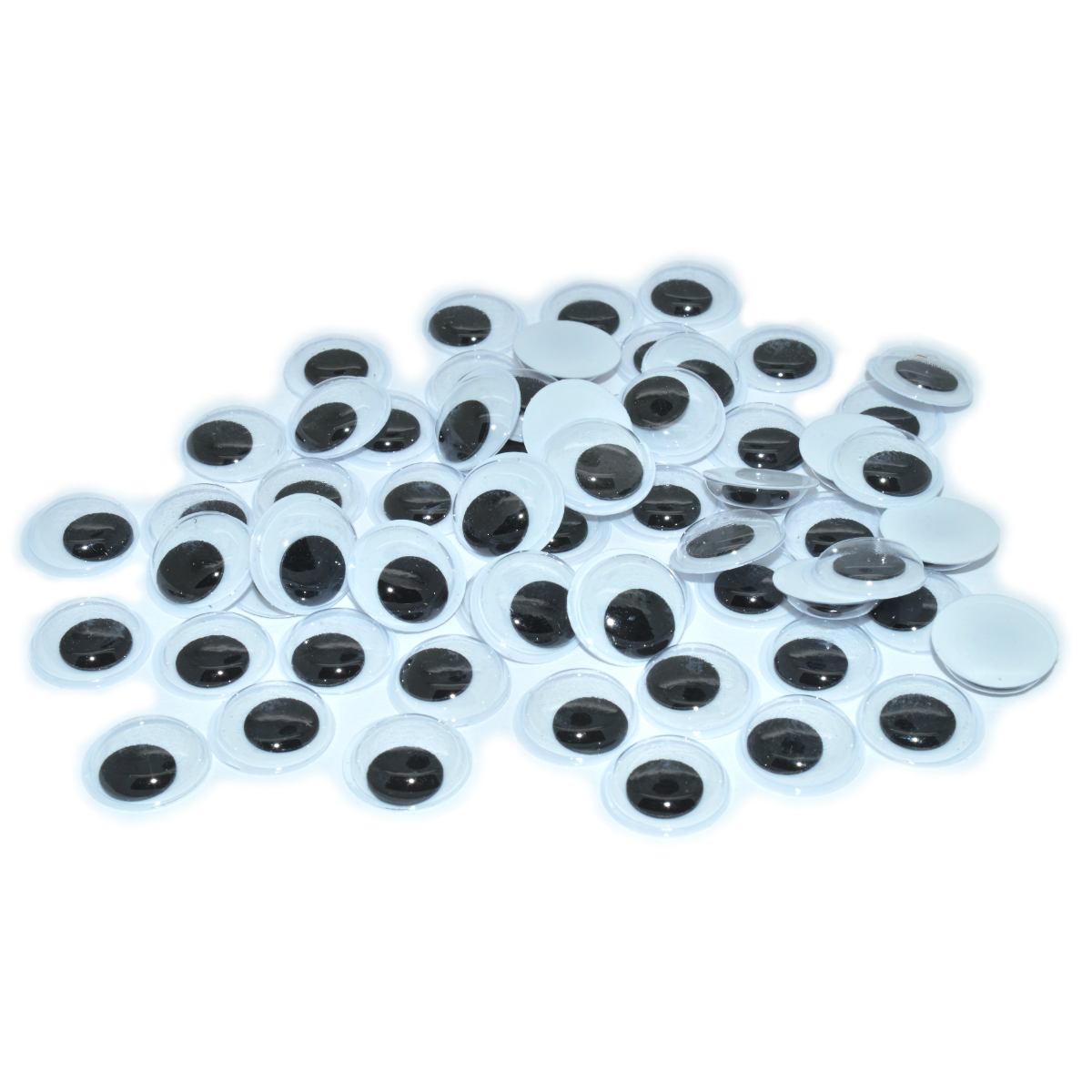 Wackelaugen Rund - 100 Stk